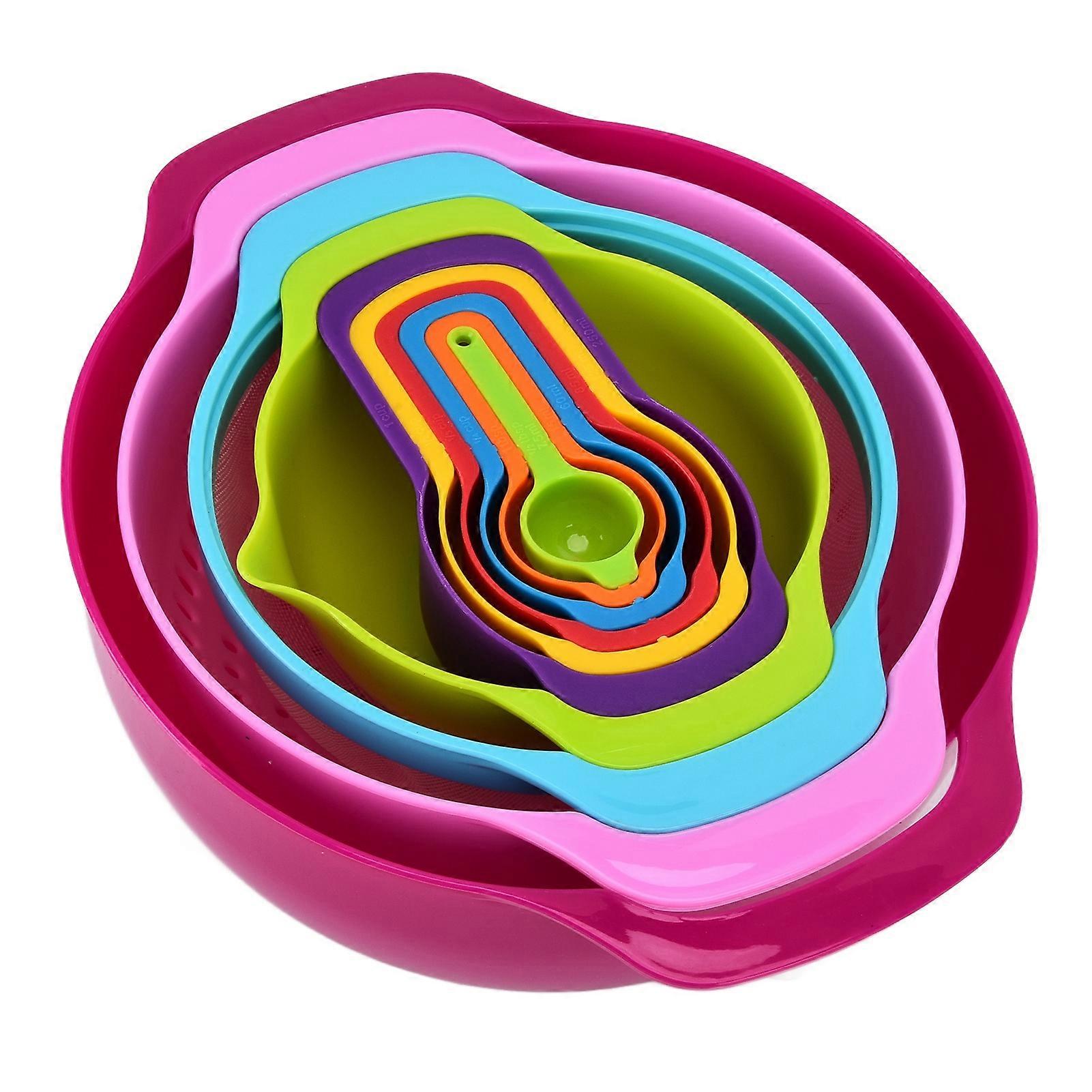 10-Piece Colorful ABS Measuring Cup & Spoon Set for Cooking