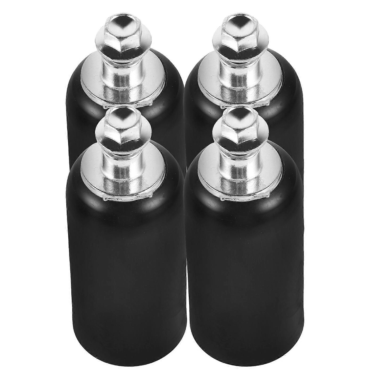 Handlebars End Plugs 4PCS Motorcycle Handlebar End Caps Plastic Material Round Shape For Road Motorcycle Handlebars