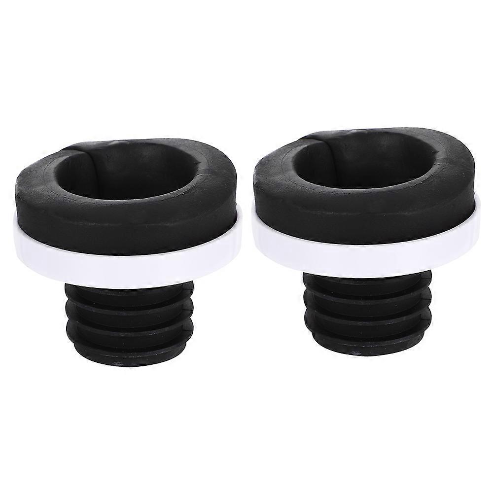 Black Urinal Seal Ring Toilet Flange for Deodorant with 2Pcs Flange Set