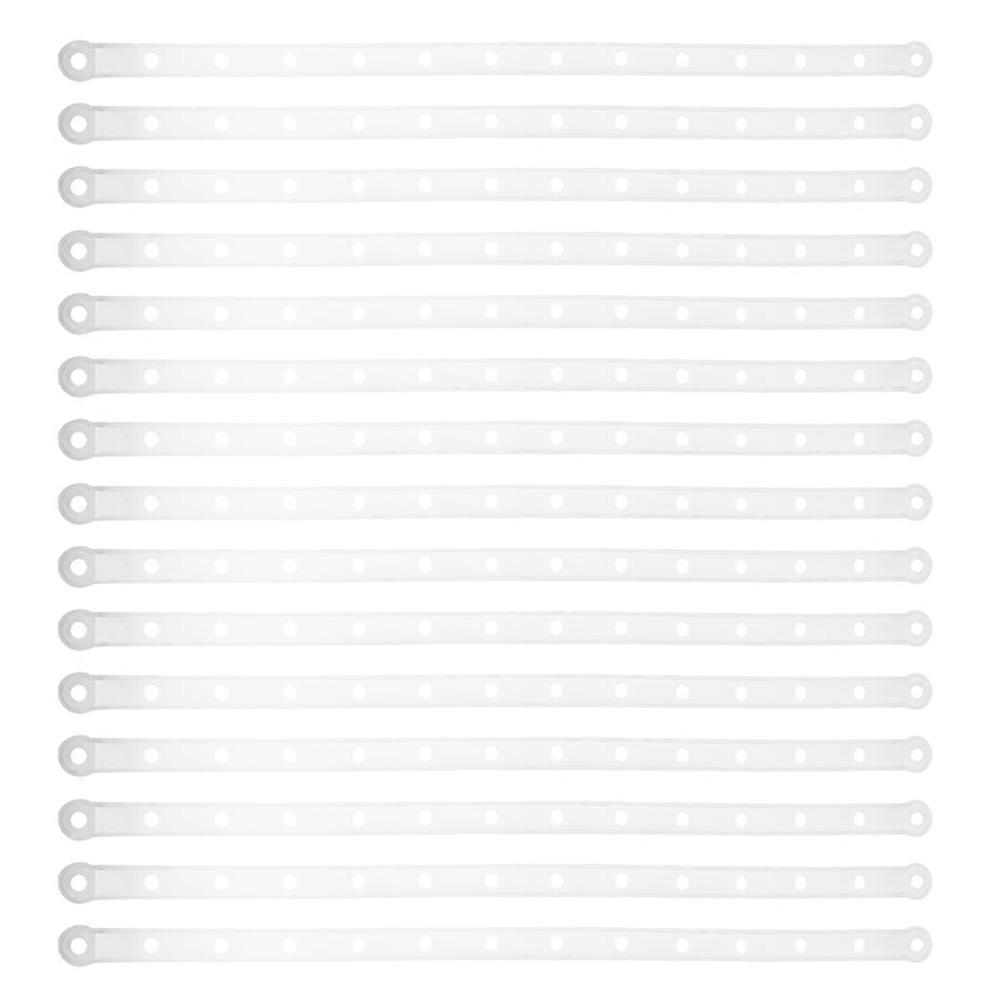 Hanger Connecting Strips For Clothing Store Display Optimization 120 Pcs White Efficient And Elegant Setup