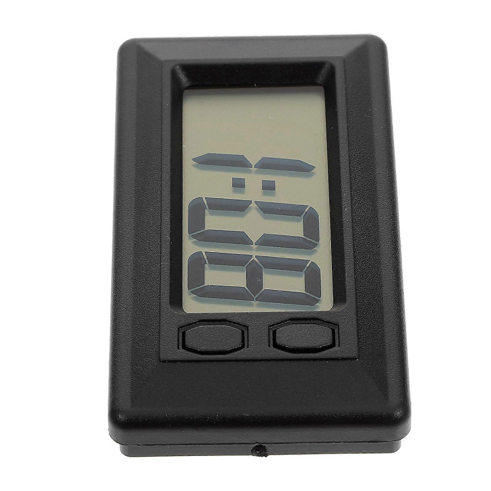 Mini Electronic Clock for Car Dashboard 2Pcs Compact Digital Clock Black