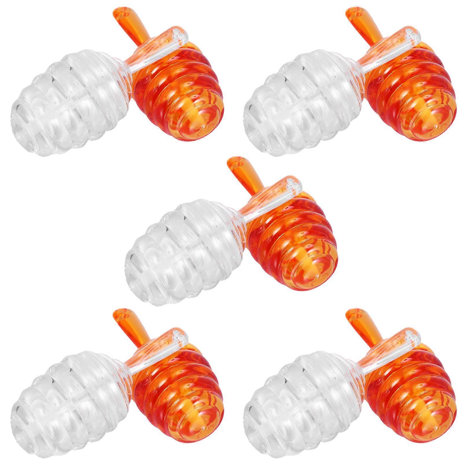 Lip Gloss Tube Honeycomb Style for Storage 10Pcs Brown ABS Material