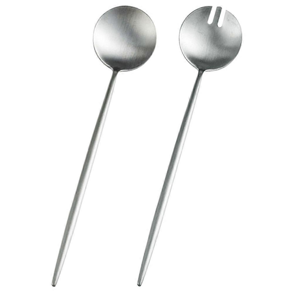 Convenient Salad Serving Utensils Including Cake Spoons For Restaurants And Coffee Shops Lightweight And Portable 3 Sets