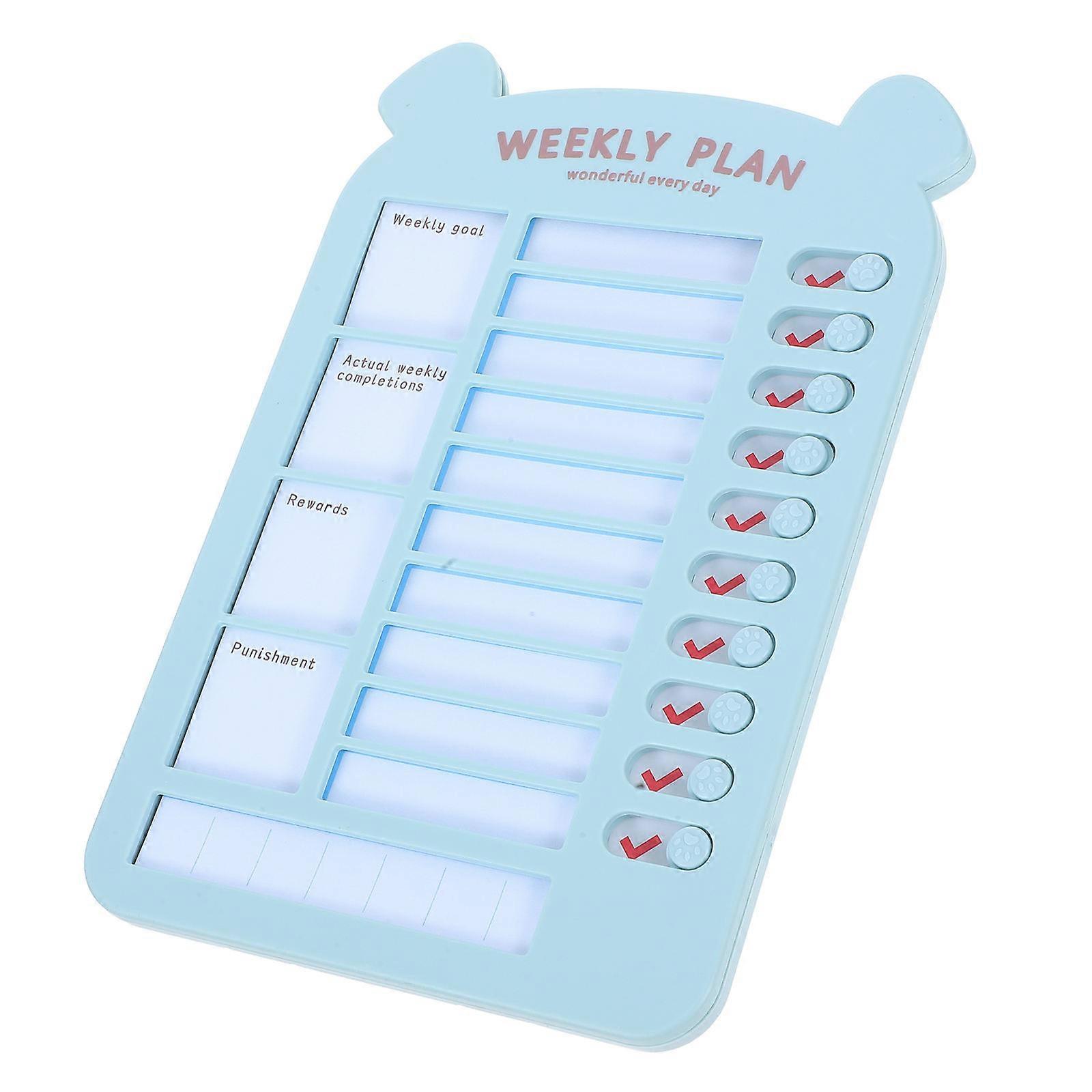 Behavior Cards Daily Planner for Kids Habit Tracker Board 2Pcs