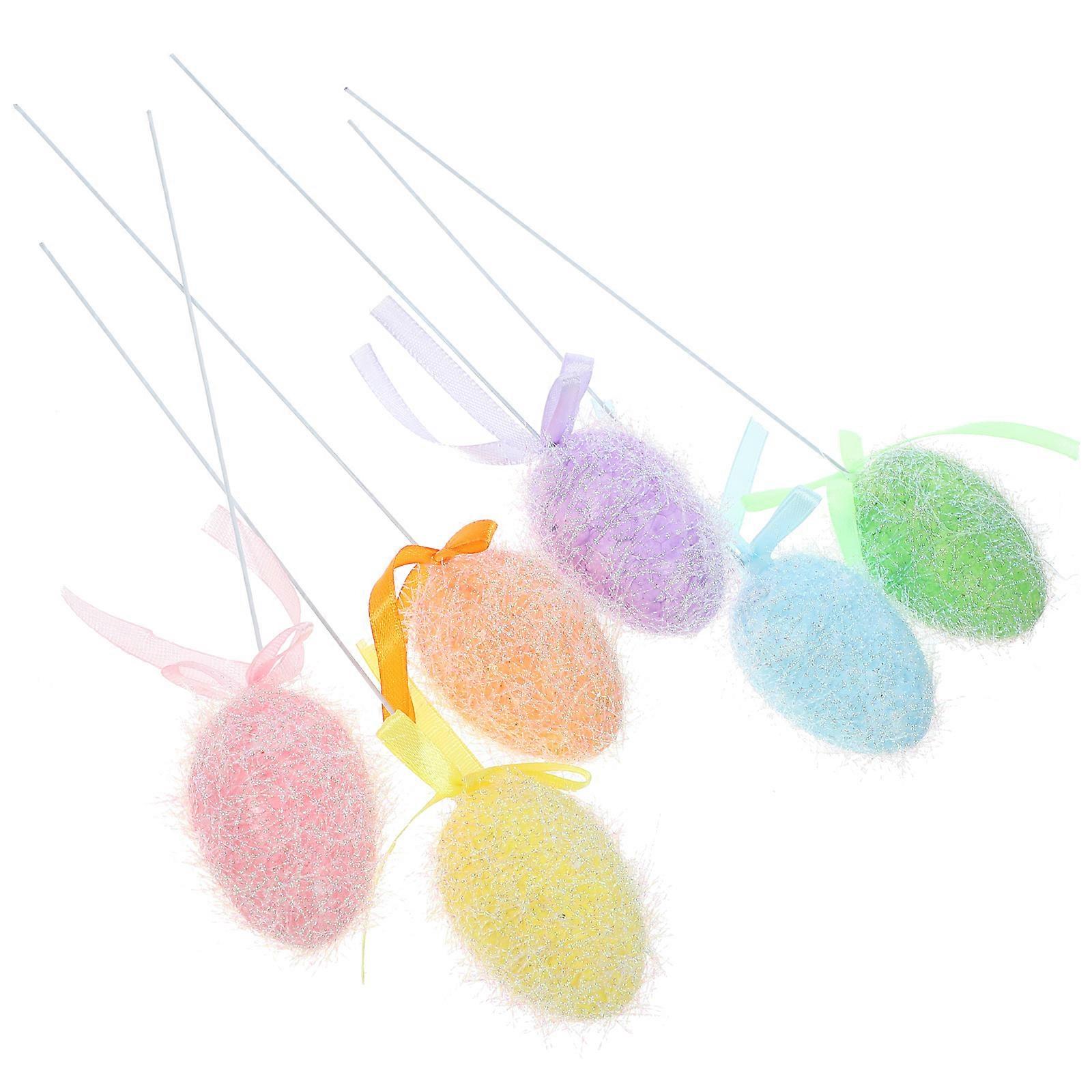 Easter Egg Branches Foam Artificial Egg Branches for Decoration 24Pcs