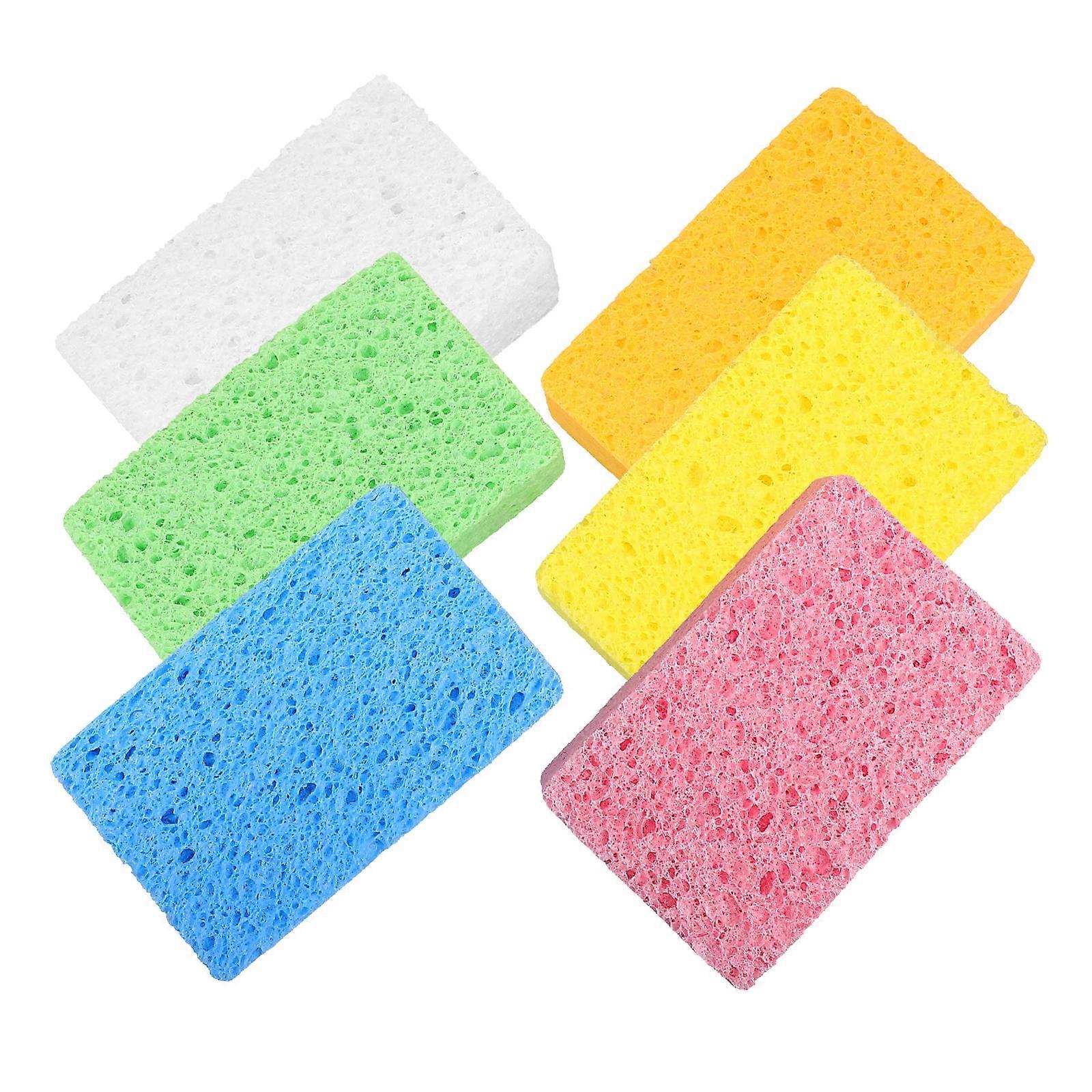 Cleaning Sponge Pcs Dish Scrubber Multi-Purpose Use Kitchen Cleaning Non-Scratch Cleaning 24 Pcs