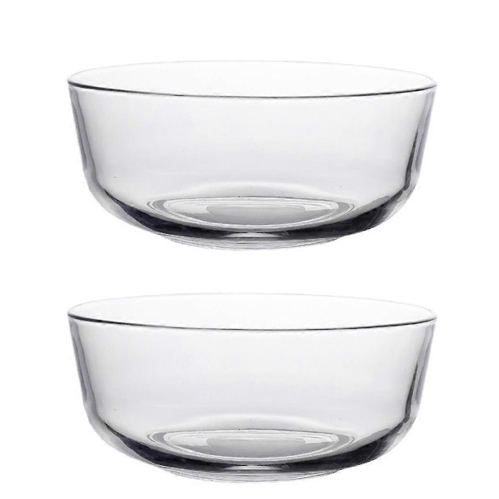 Glass Salad Bowl for Food Serving Transparent Multi-Function 8Pcs