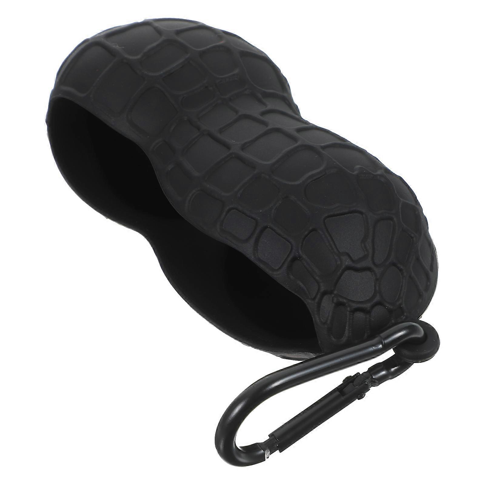 Golf Ball Protector Golf Ball Sleeve Elastic Bag Peanut Shape Storage Accessory For Golfers 1Pack