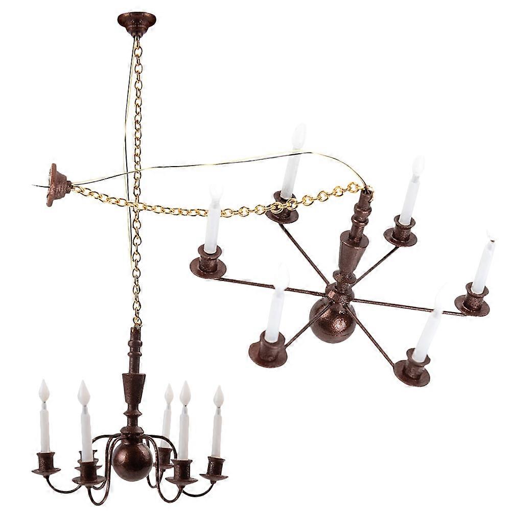 Mini Ceiling Lamp for Decor 10Pcs Miniature Ceiling Lamp for DIY Material
