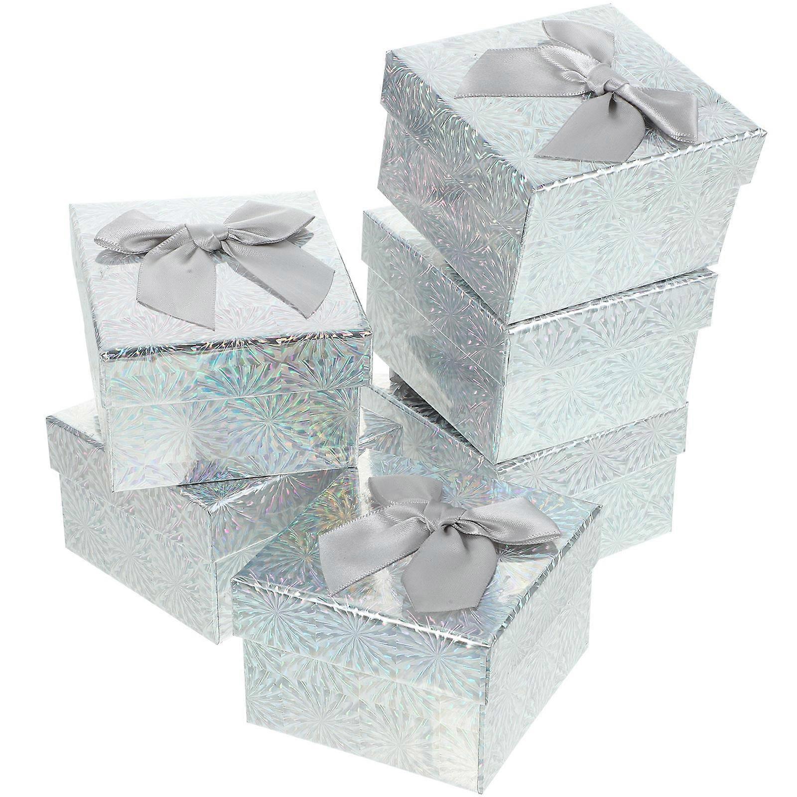 Grey Gift Wrapping Box Set For Home And Office With Beautiful Ribbons Storage 24Pcs
