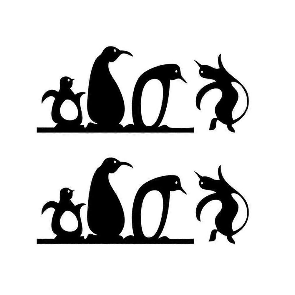 Penguin Socket Sticker DIY Cartoon Style for Switch 6Pcs Black