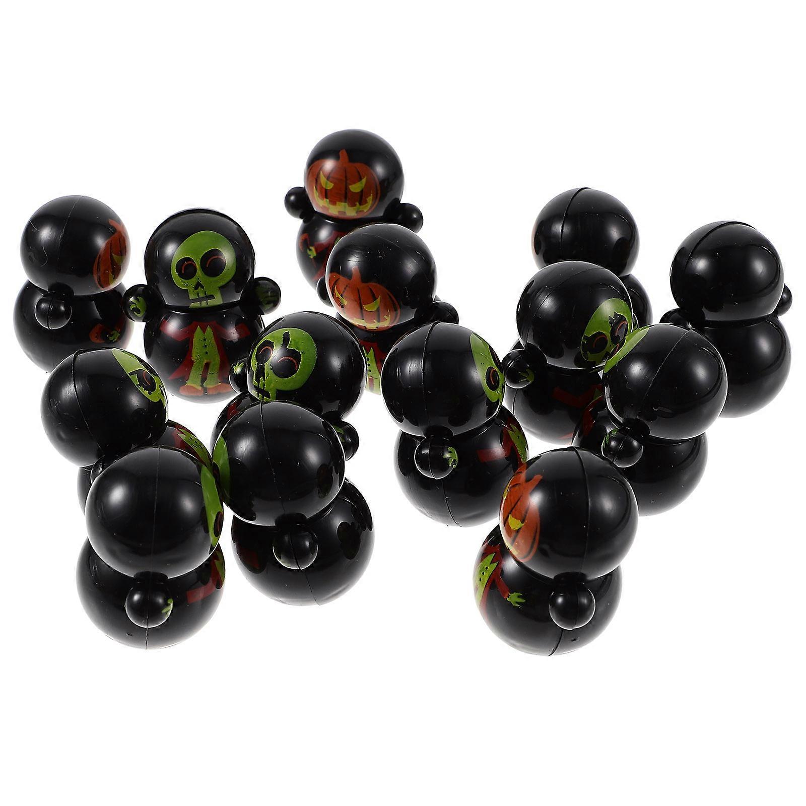 Assorted Color Halloween Tumbler Toy Plastic for Playing 90Pcs Tabletop Decor