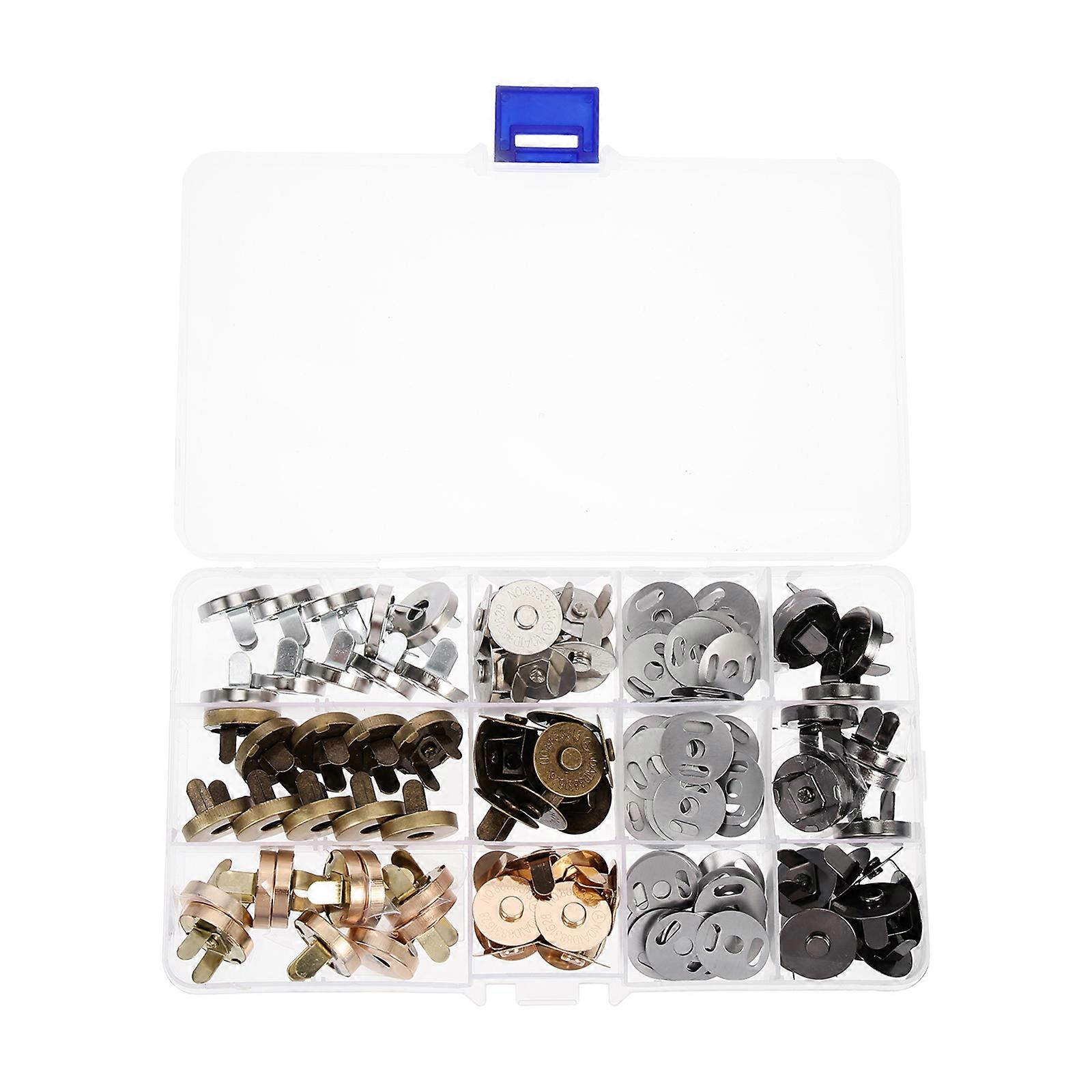 200Pcs DIY Magnetic Button Clasp for Clothing Snaps and Fastener