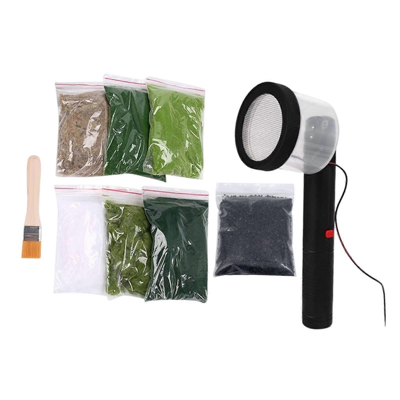 9Pcs Static Grass Applicator DIY Project Kits Electrostatic Flocking Machine F