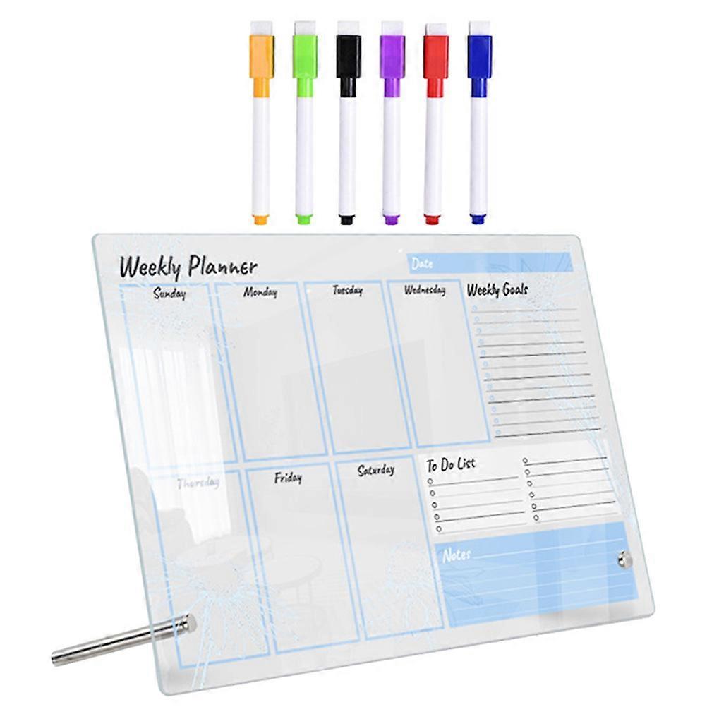 Multi-Function Memo Board for to Do List Board 5Sets Transparent Desk
