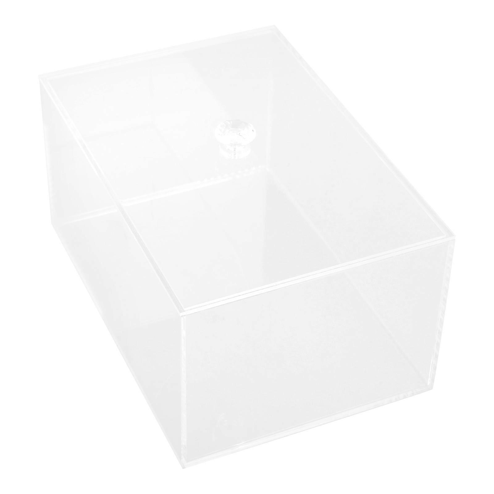 Acrylic Tissue Box Napkin Holder for Storage Use 4Pcs Transparent Case