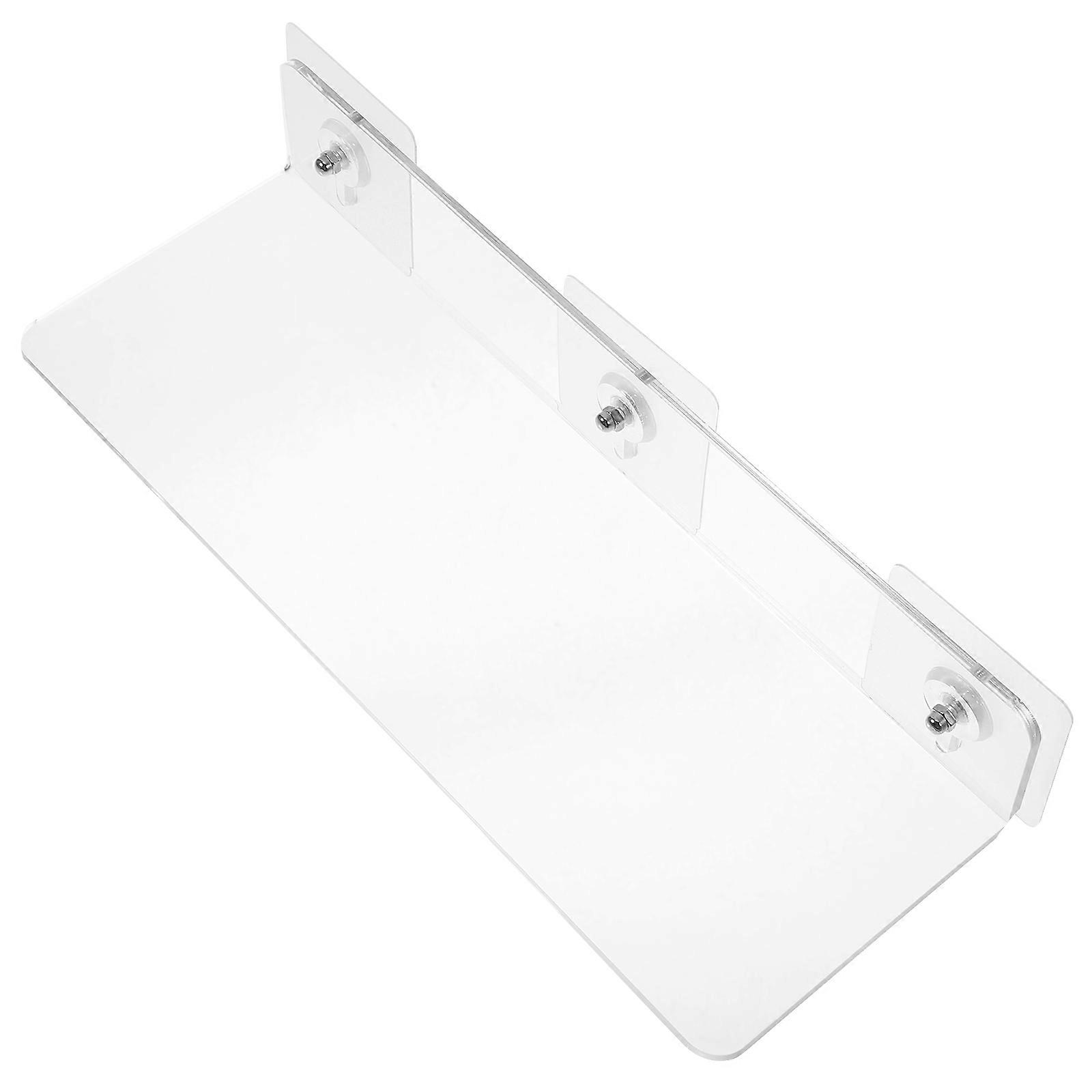 Wall Mounted Acrylic Shelf for Storage Use with 5Pcs Transparent Floating Shelves