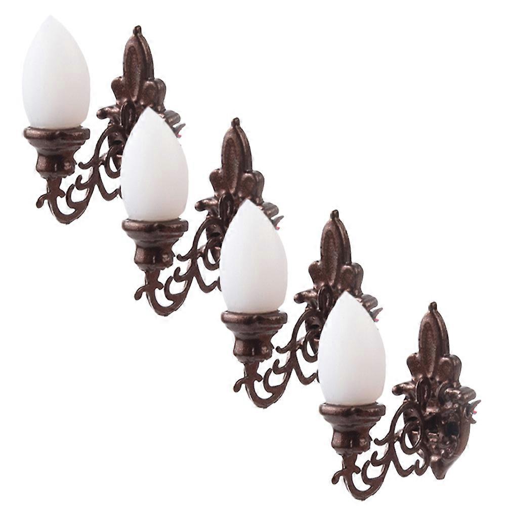 Mini Lights for Decoration 12Pcs Simulated Wall Lamp Sand Table Accessories