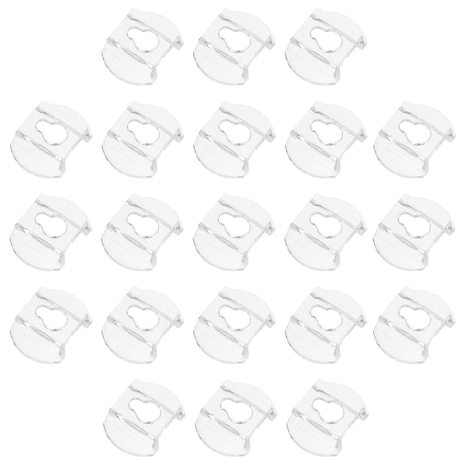 Transparent Acrylic Picture Frame Hooks for Hanging 80Pcs Wall Mount Brackets