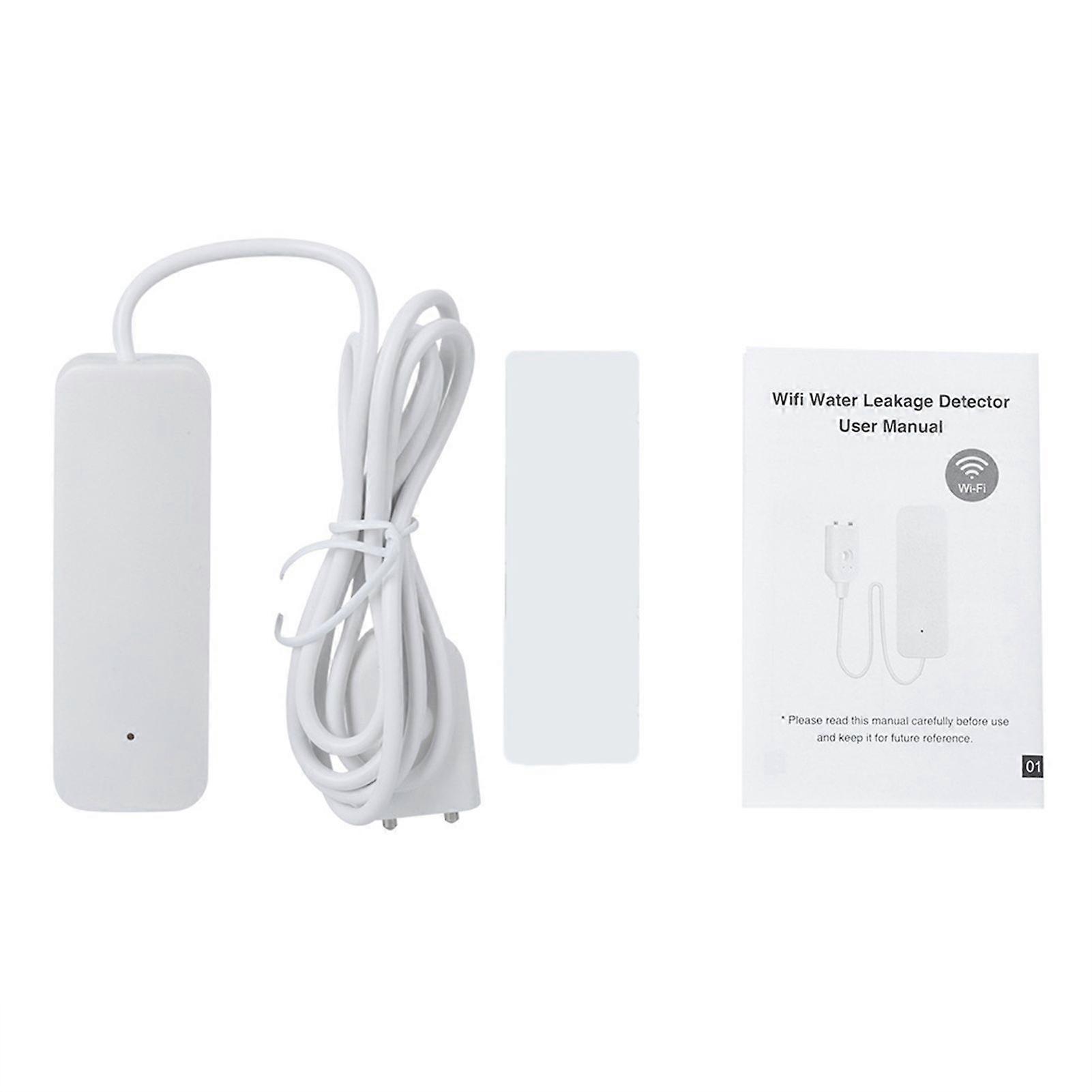 Smart Wifi Wireless Water Leakage Alarm Overflow Flood Level Leaks Detection Notifications Work with Tuya