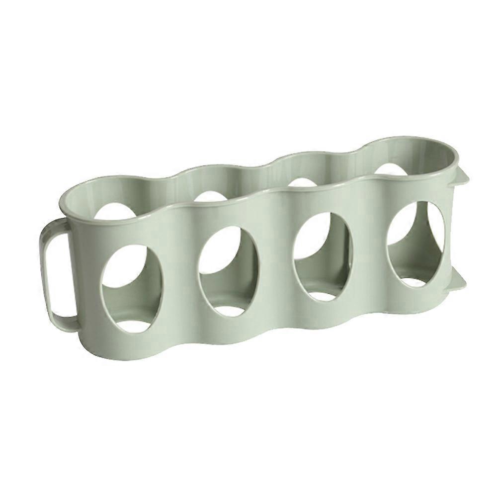 Bottle Organizer Hand Pull Type Refrigerator Plastic Storage Box for 2Pcs