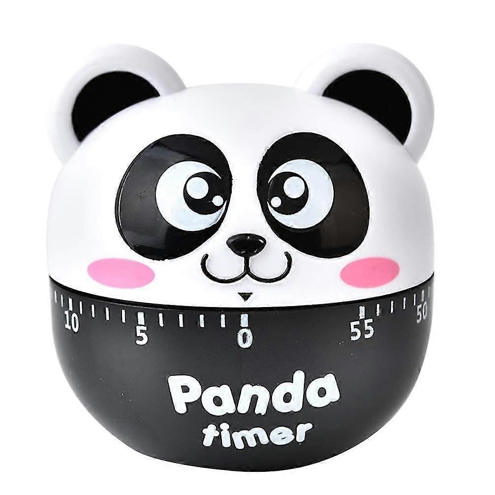 Kitchen Egg Timer Cute Classroom Timer Panda Shaped Mechanical Kitchen Baking Cooking Timer Reminder 60 Minutes