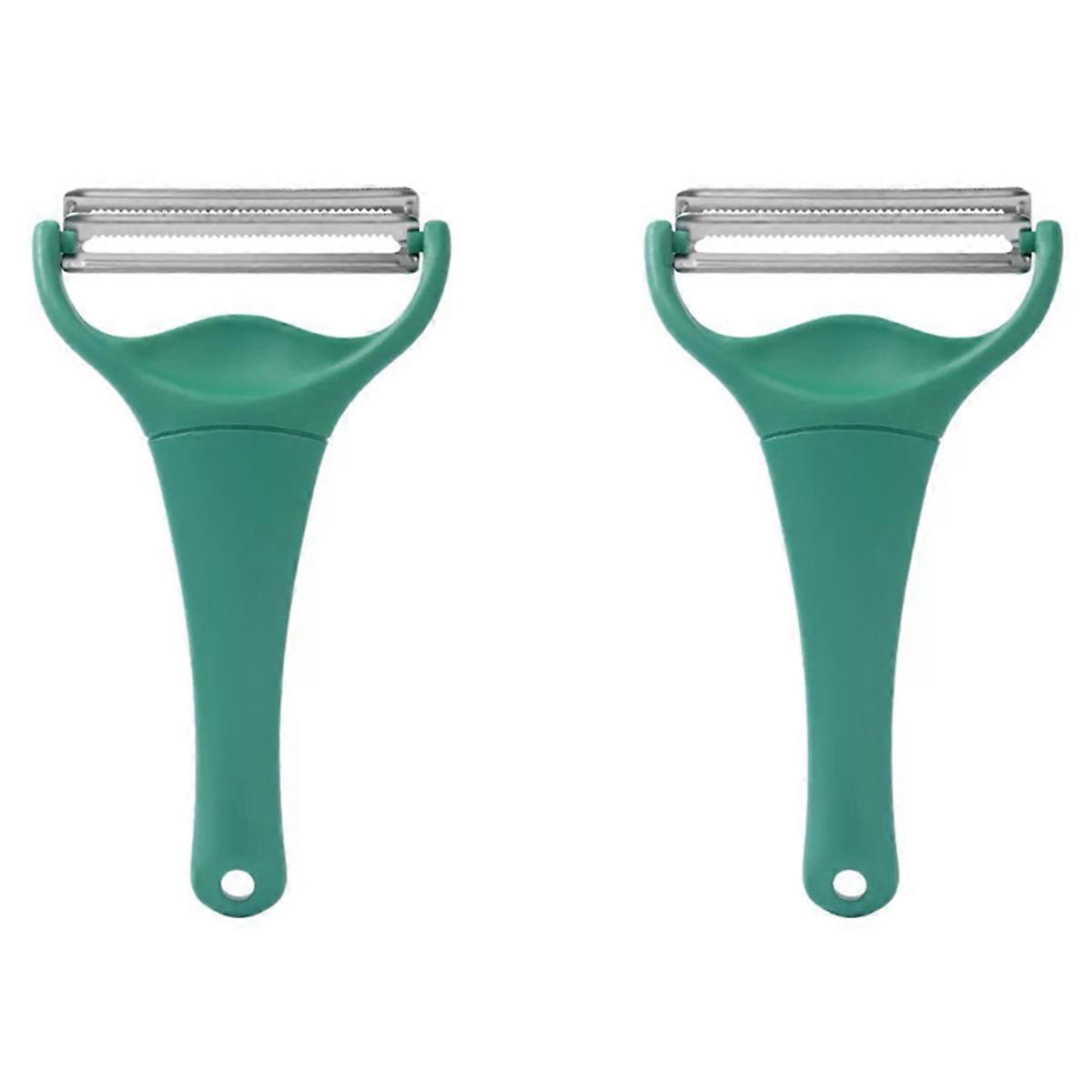 2X Multifunctional Double-Head Vegetable Cutter Cabbage Shredder Potato Peeler,Shaving Many with 2 B