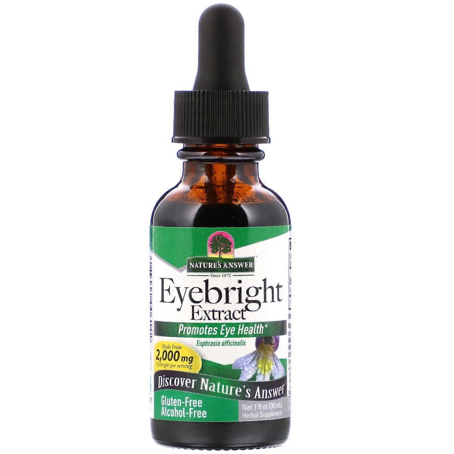 Nature's Answer, Eyebright Extract, Alcohol-Free, 2,000 mg, 1 fl oz (30 ml)