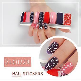 20 Pieces Nail Polish Film Stickers, 3D Stamping Nail Art Stickers with Nail File