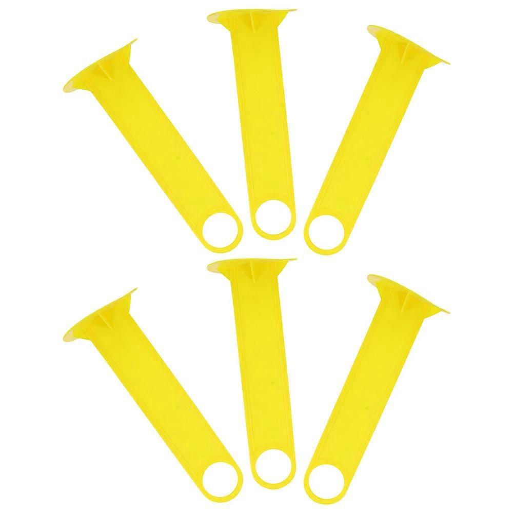 Yellow Plastic Soccer Cone Holder Stand for Training 18Pcs Storage