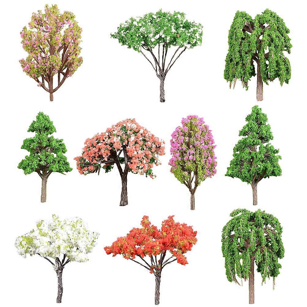 Sand Table Tree Model Simulated Tree Ornament for Decoration 20Pcs