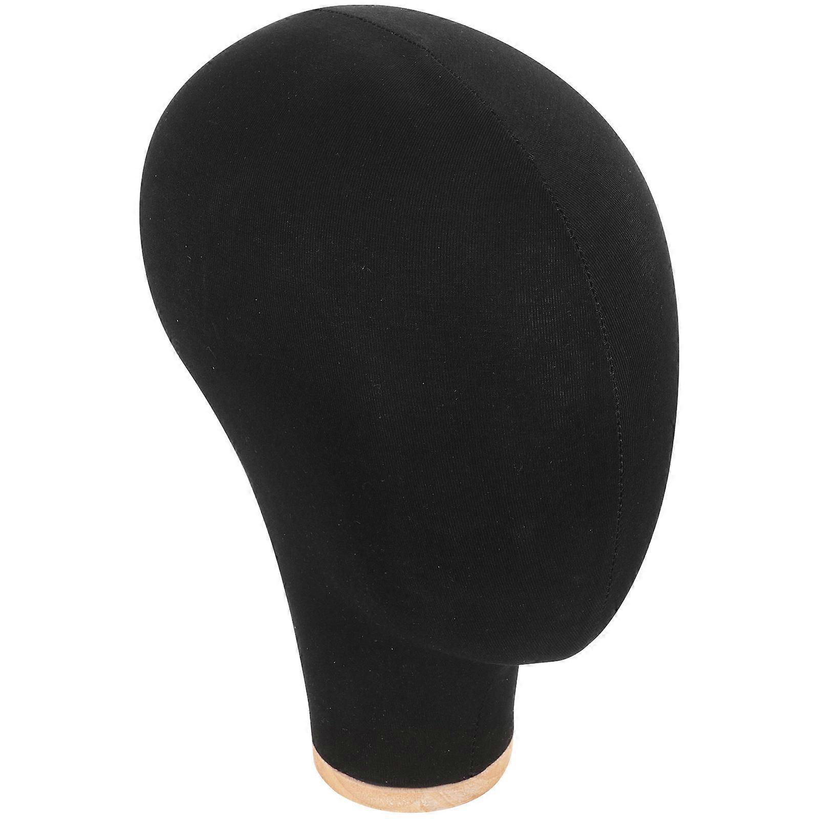 Mannequin Head for Hat Display with 3Pcs Cap Displaying Head Stand Black