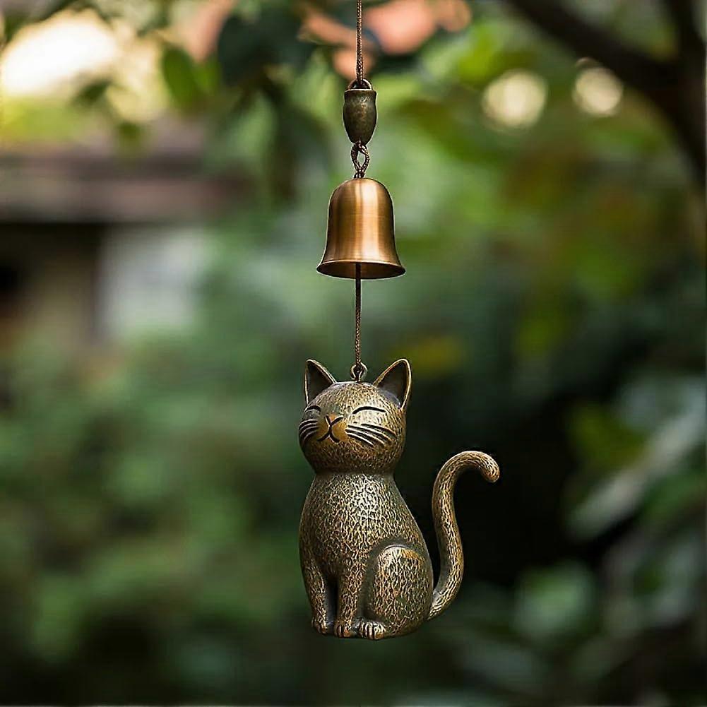 Metal Cat Memorial Windchimes For Garden And Balcony, Outdoor Decor, Cat Lover Gift, Wind Catcher Bell