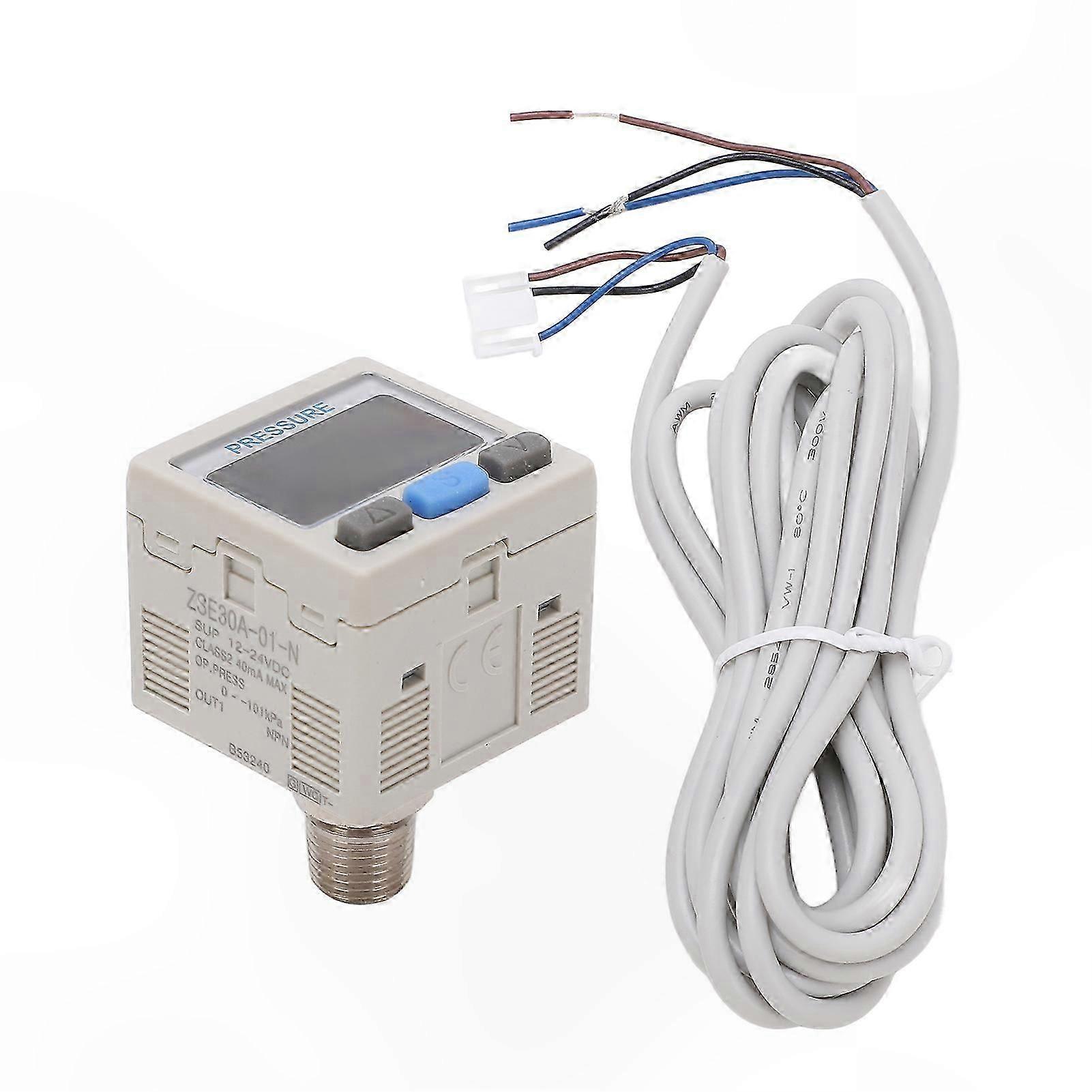 Digital Pressure Gauge 0-101kPa 12-24VDC Anti-Shock Digital Display Meter for Pressure Reducing Valve