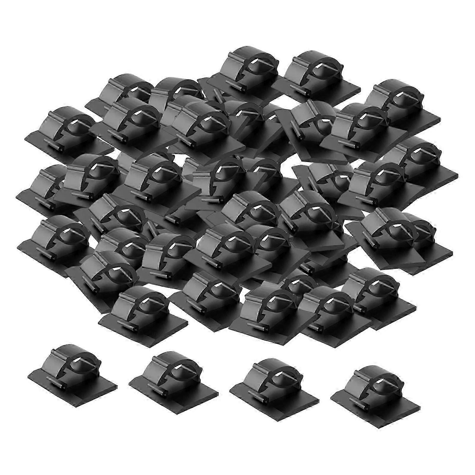 50x Cable Management Clips for Computer Peripherals Christmas Light Cords PC