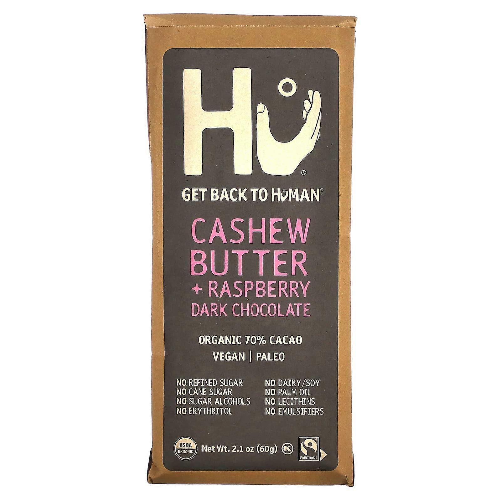 Cashew Butter + Raspberry Dark Chocolate, 2.1 oz (60 g)