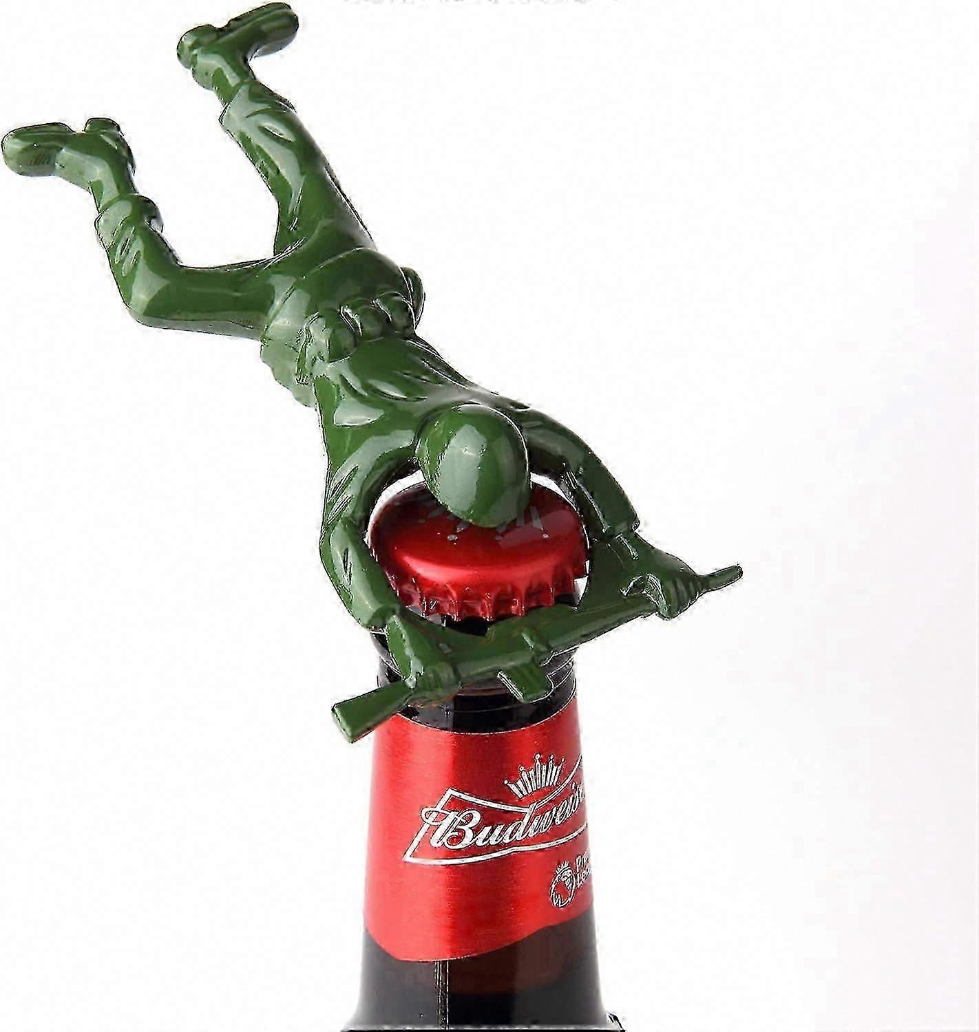 2025 Green Easy-Pull Bottle Opener for 3D Army Men and Beverages