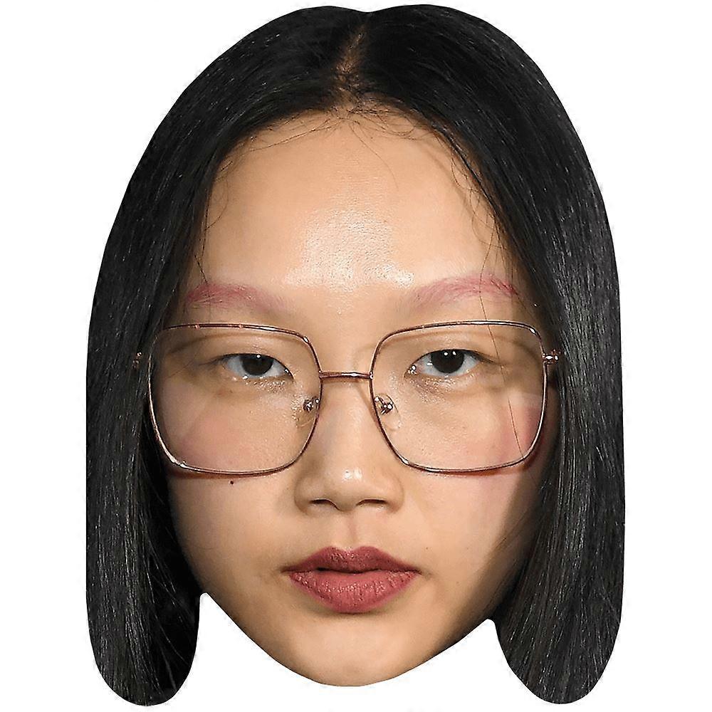 Audrey Chu (Glasses) Big Head. Larger than life mask.