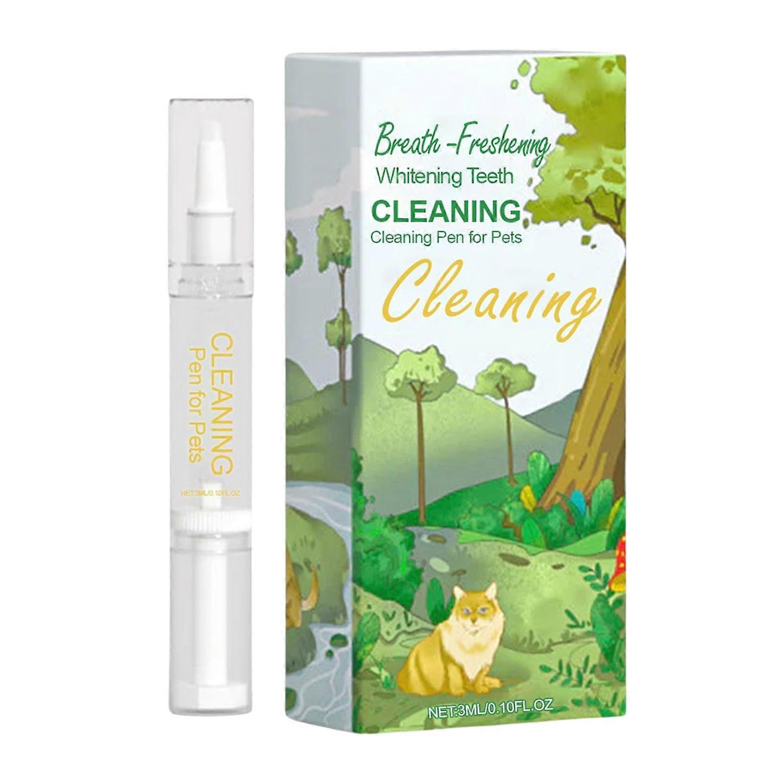 Pet Toothbrush Pen For Dogs And Cats, Dimensions 0.51 x 4.96 In, Buccal Tool, Bad Breath Eliminator