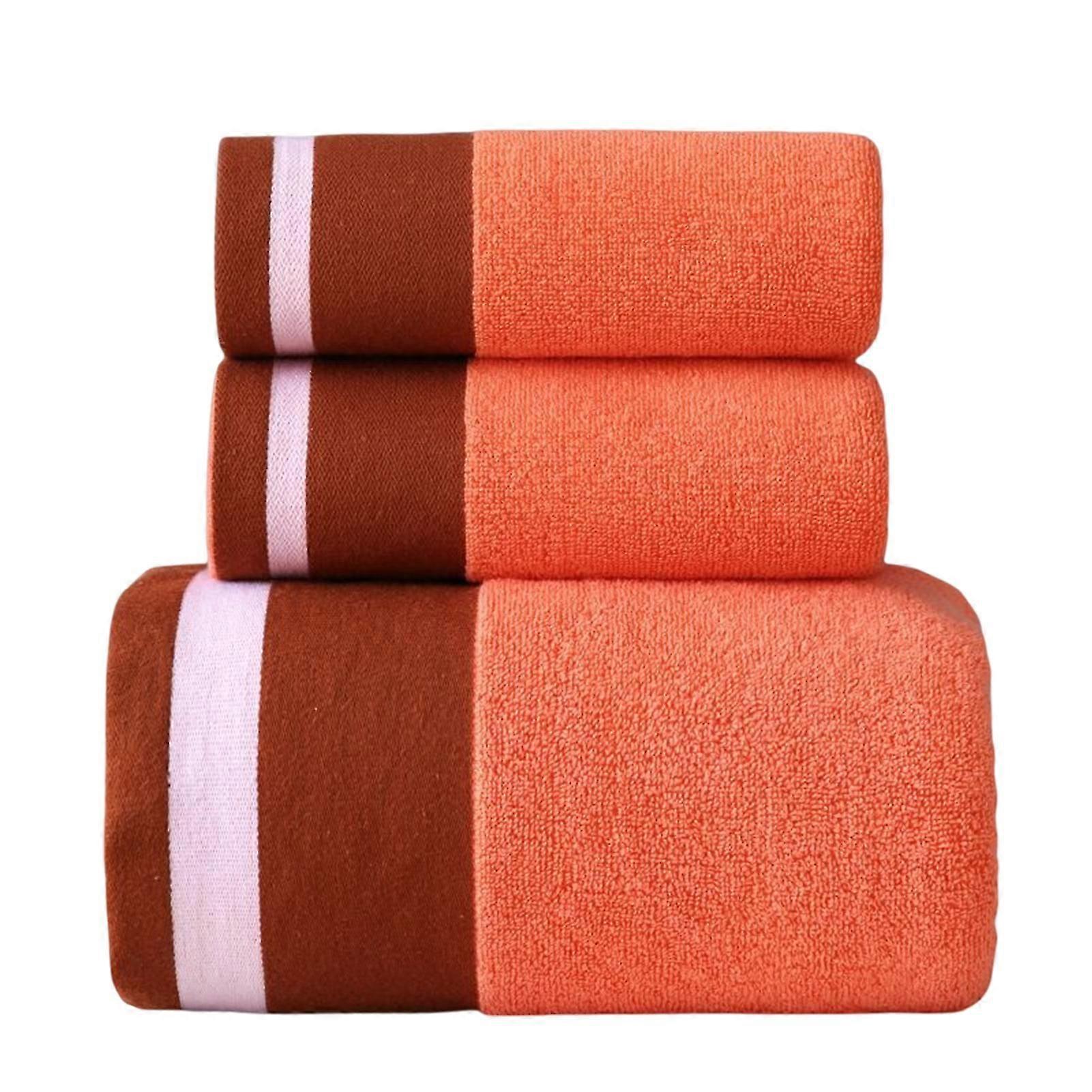 3pcs Breathable Soft Cotton Towels Soft And Fluffy Machine Washable Towels For Spa Wedding Resgisry Or Gym Use