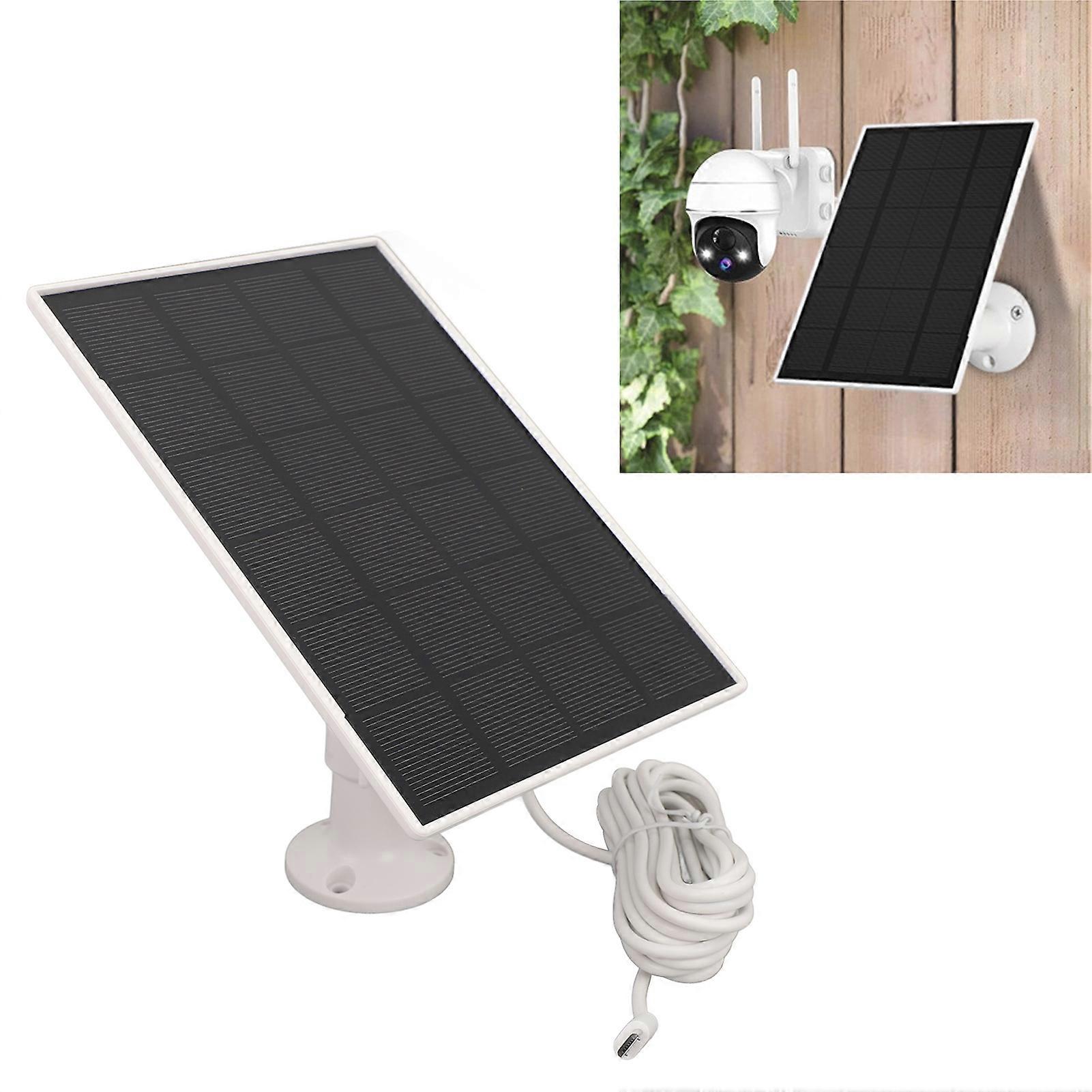 3W Solar Panel High Efficiency Monocrystalline Silicon 4000mAh Waterproof Portable Solar Powered Panel with Micro USB Type C Port 