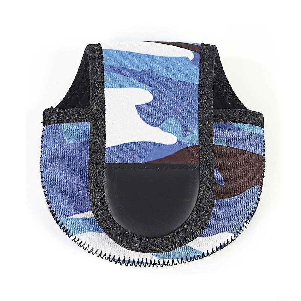 Neoprene Fishing Reel Cover For Baitcasting Reels And Spin Cast Spinning Reels 12x24cm 13x26cm Black/Blue