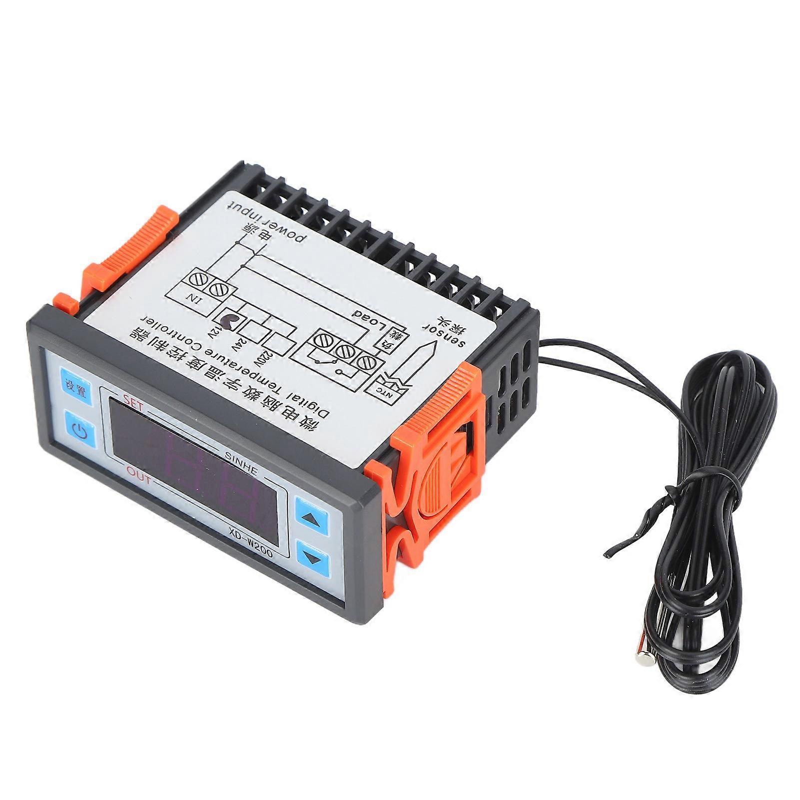 Digital Temperature Controller Intelligent Heating Cooling Control Switch for Homebrewing XDW200