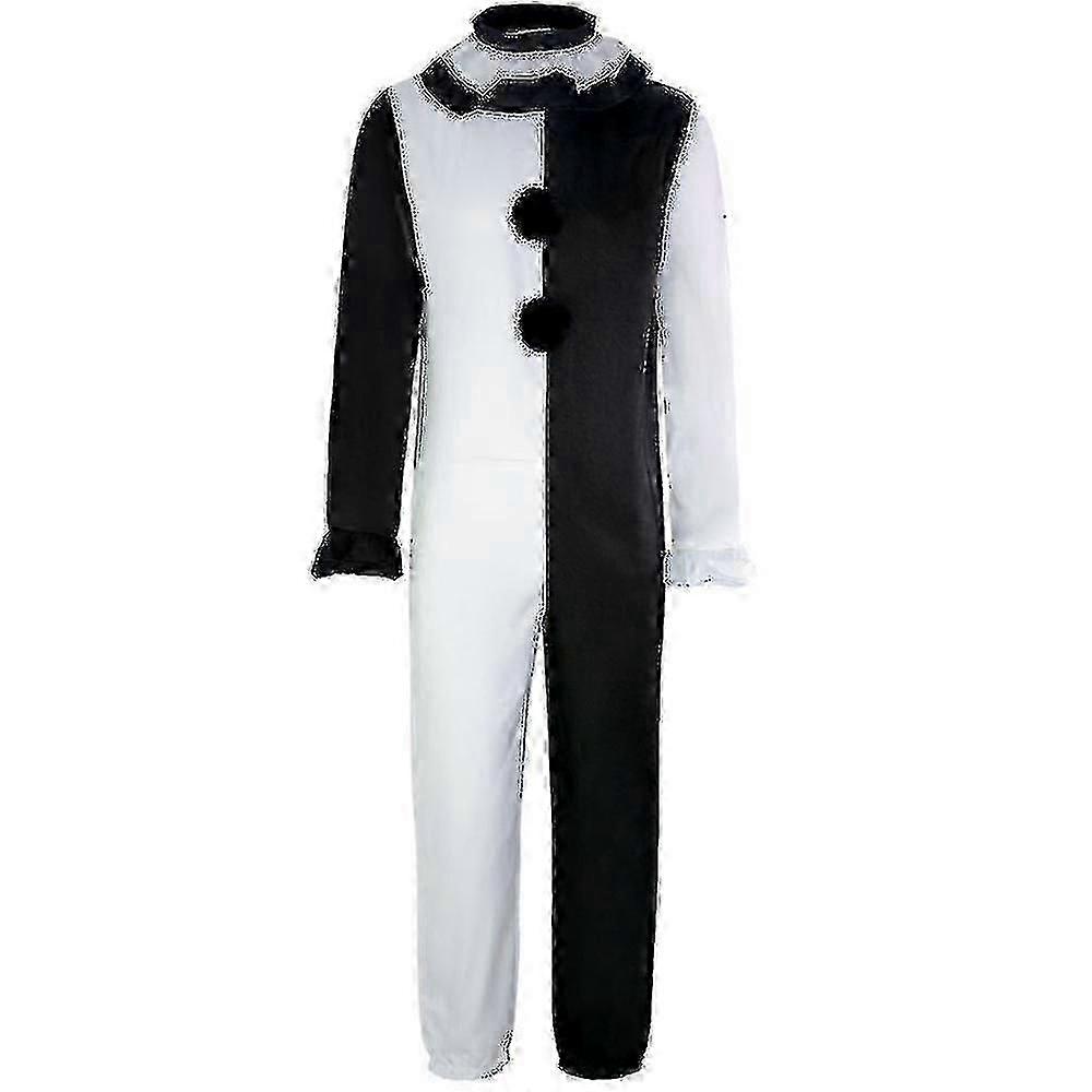 Costume de clown inspiré de Terrifier 2, avec combinaison et chapeau, pour Halloween_qmks