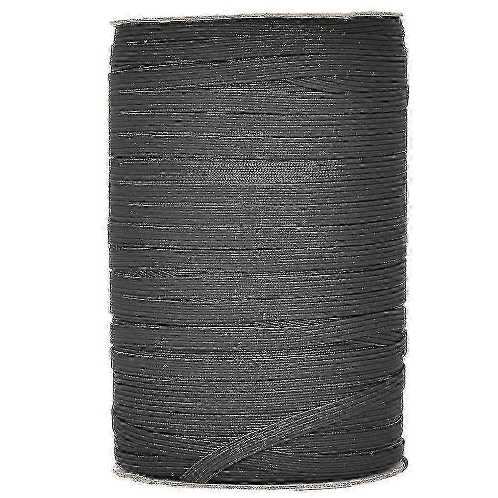 200 Yards/Roll Elastic Band High Elasticity Multifunctional for Protective Clothing 6mm WidthBlack