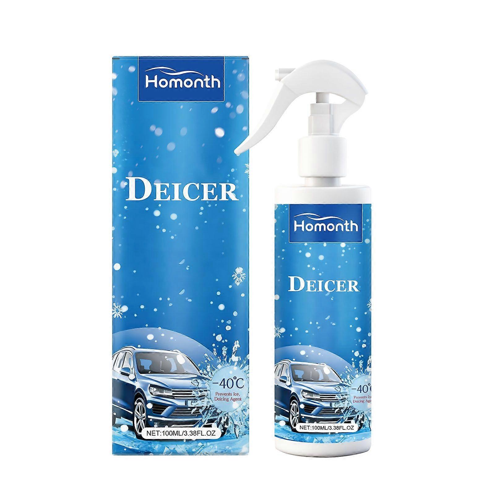 Car De-icer Spray,Car Windshield Snow Melting Coating Spray,for Auto Windshield Fast Removing Snow, Ice and Frost (1PCS)