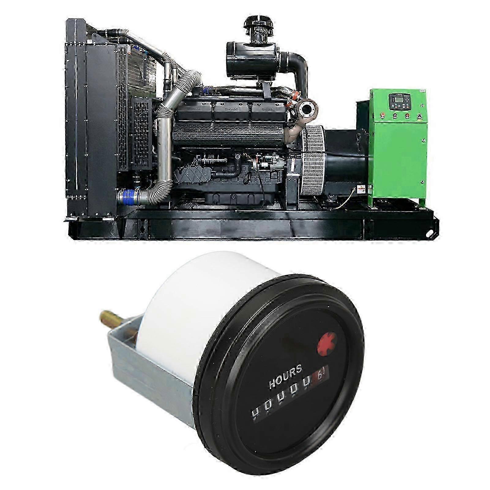 Accurate Waterproof Hour Meter with Transparent Cover for Cummins Engine DC6 80V - Generator Hourmeter 3035766 Replacement Part