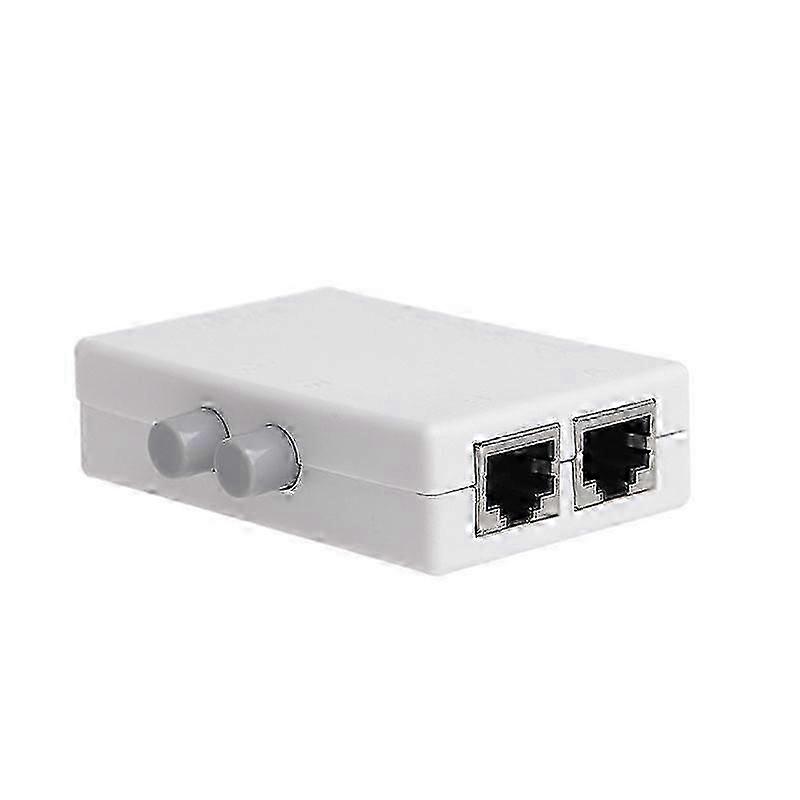 Mini 2 Port AB Manual Network Sharing Switch Box 2In1/1In2 RJ45 Network/Ethernet hwySH