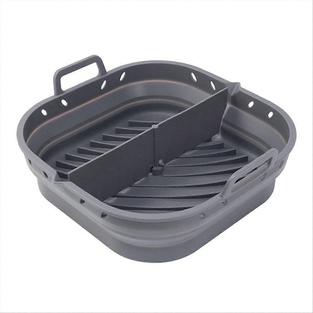 Foldable 8.5in Airfryer Tool Baking Mold grey