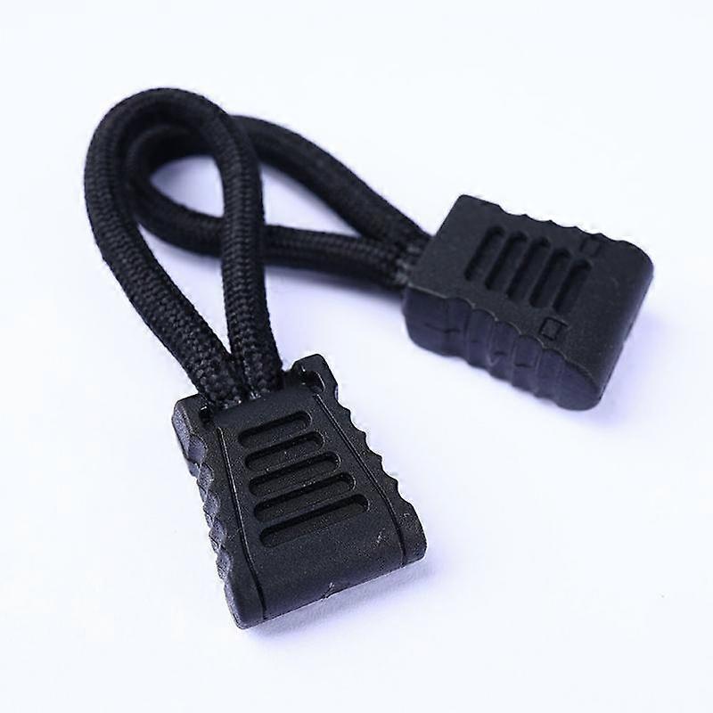 10Pcs Replacement Clip Zipper Pull Puller End Fit Rope Tag Fixer Zip Cord Tab